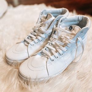 ⚡️ Vans White High Top Canvas SK8-HI ⚡️
